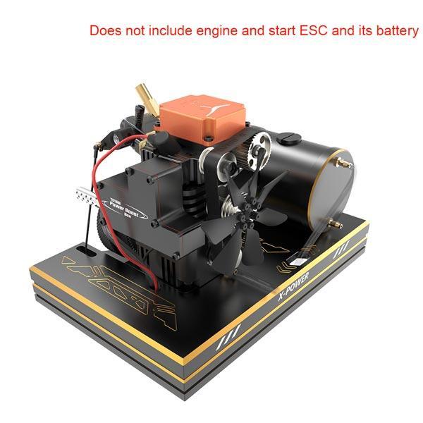 enginediy RC Engine [ Newly Release ] Toyan Engine Base for FS-S100 FS-S100G Full Metal Toyan Engine Bracket with Metal Tank, Battery Box, One Key Start Button, ect.